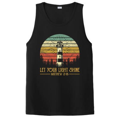 Let Your Light Shine Christian Believer Religious Lighthouse PosiCharge Competitor Tank