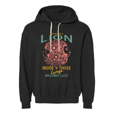 Let Your Lion Out Merch Praise Jesus Garment-Dyed Fleece Hoodie