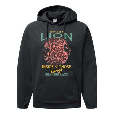 Let Your Lion Out Merch Praise Jesus Performance Fleece Hoodie