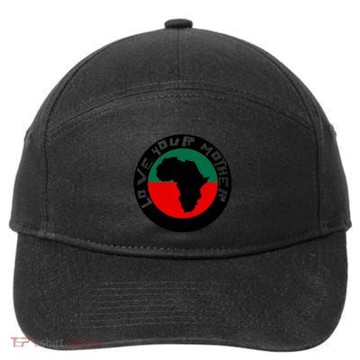 Love Your Mother Africa Black History 7-Panel Snapback Hat
