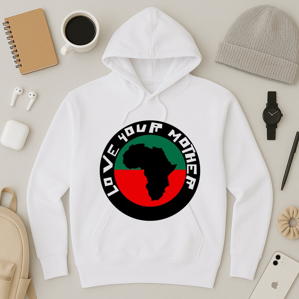 Love Your Mother Africa Black History Hoodie