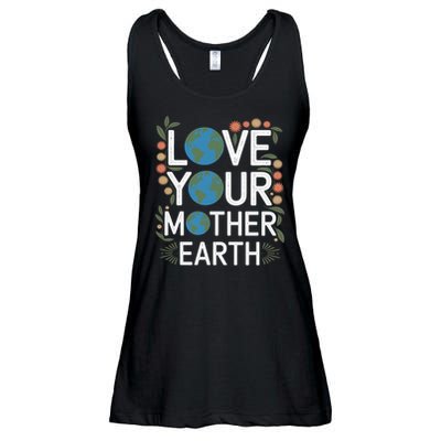 Love Your Mother Earth Eco-Friendly Nature Design Gift Ladies Essential Flowy Tank