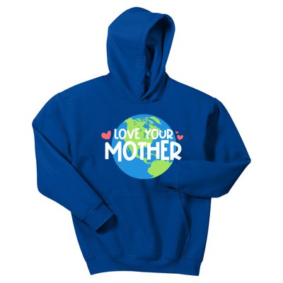 Love Your Mother Earth Day Gift Kids Hoodie