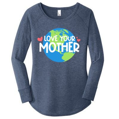 Love Your Mother Earth Day Gift Women's Perfect Tri Tunic Long Sleeve Shirt