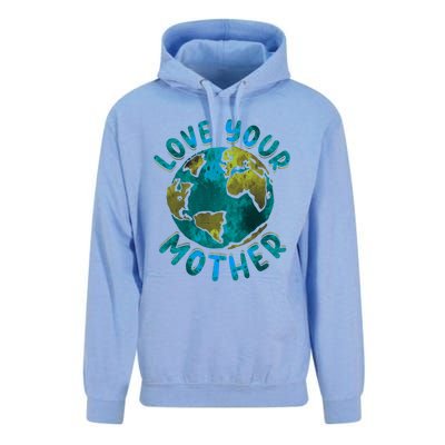 Love Your Mother Earth Day Environtal Awareness Gift Unisex Surf Hoodie