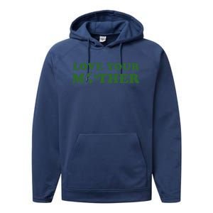 Love Your Mother Earth Happy Earth Day Gift Performance Fleece Hoodie