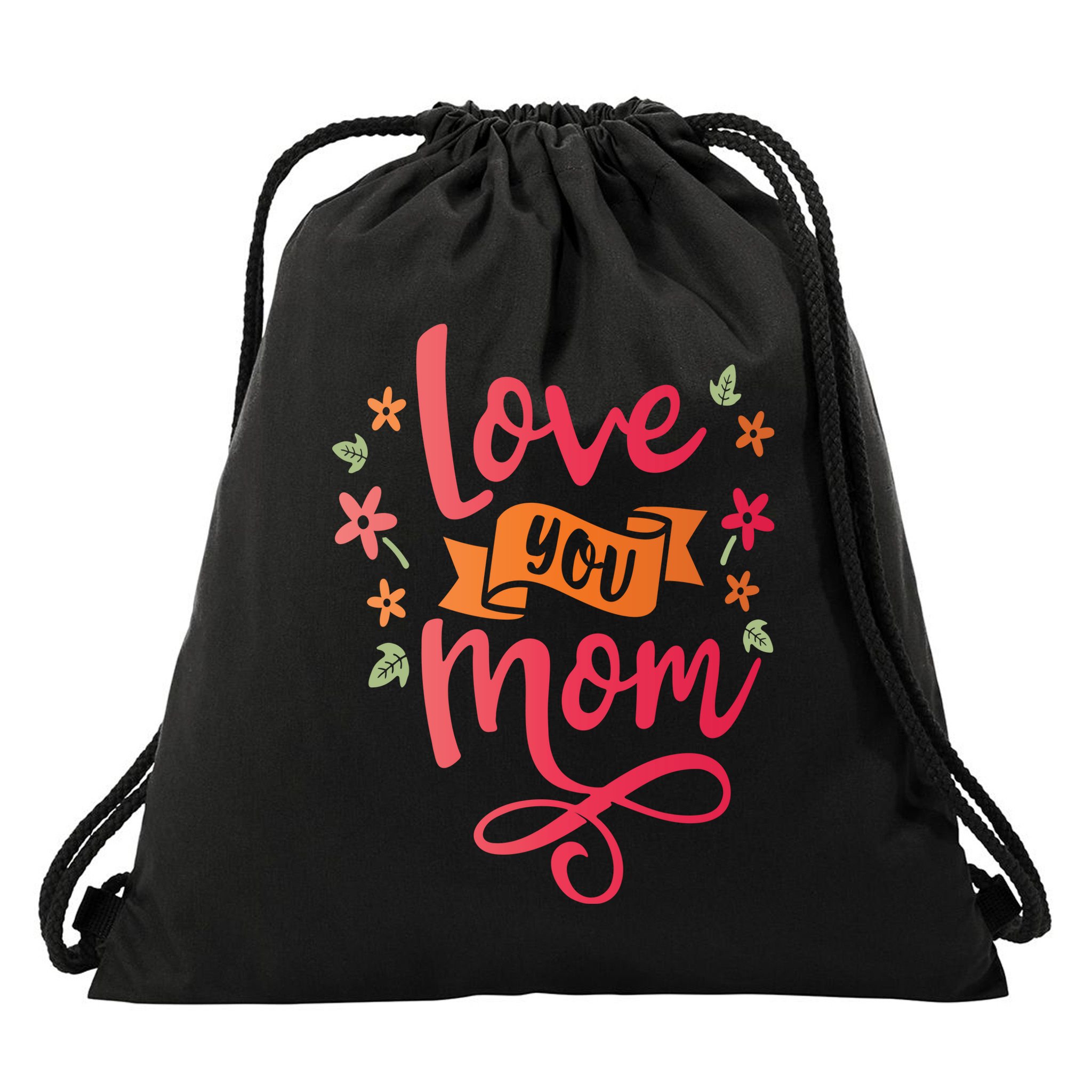 Love You Mom Gift For Her Drawstring Bag