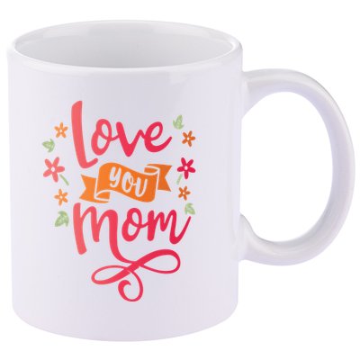 Love You Mom Gift For Her 11oz C Handle Ceramic Mug