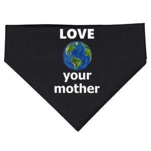 Love Your Mother Earth Day Everyday Gift USA-Made Doggie Bandana