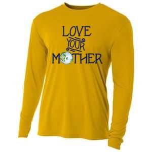 Love Your Mother Earth Climate Strike Gift Cooling Performance Long Sleeve Crew