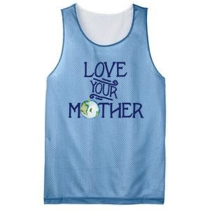 Love Your Mother Earth Climate Strike Gift Mesh Reversible Basketball Jersey Tank