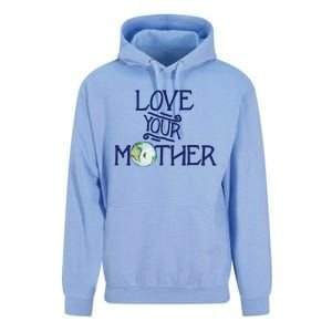 Love Your Mother Earth Climate Strike Gift Unisex Surf Hoodie