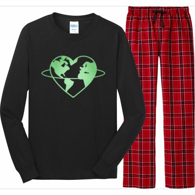 Love Your Mother Earth Day Go Green Gift Long Sleeve Pajama Set