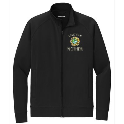 Love Your Mother Earth Global Climate Strike Cute Gift Stretch Full-Zip Cadet Jacket