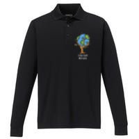 Love Your Mother Earth Day Gift Environt Eco World Tree Cool Gift Performance Long Sleeve Polo