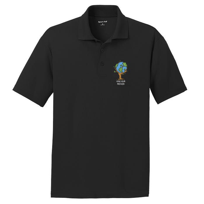 Love Your Mother Earth Day Gift Environt Eco World Tree Cool Gift PosiCharge RacerMesh Polo