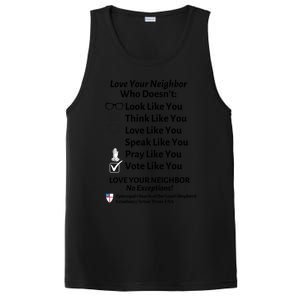 Love Your Neighbor No Exceptions Custom Design (Light) Cute Gift PosiCharge Competitor Tank