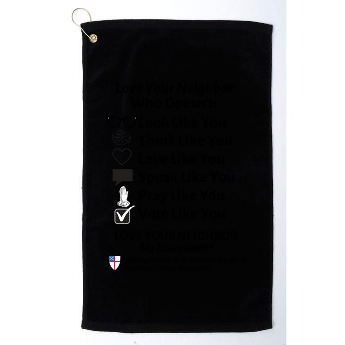 Love Your Neighbor No Exceptions Custom Design (Light) Cute Gift Golf Towel