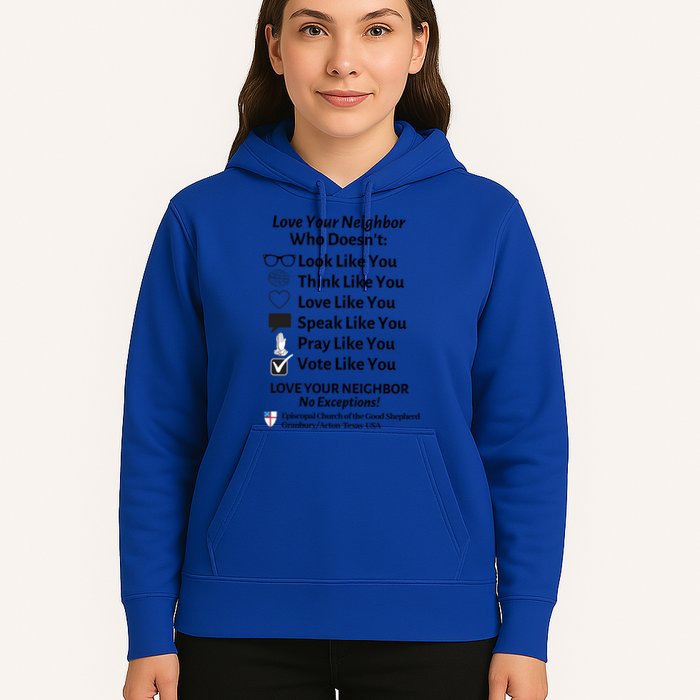 Love Your Neighbor No Exceptions Custom Design (Light) Cute Gift Hoodie