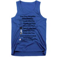 Love Your Neighbor No Exceptions Custom Design (Light) Cute Gift Tank Top