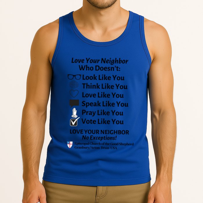 Love Your Neighbor No Exceptions Custom Design (Light) Cute Gift Tank Top