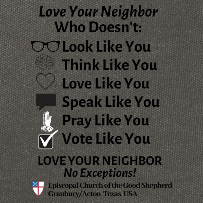 Love Your Neighbor No Exceptions Custom Design (Light) Cute Gift Cotton Canvas Backpack