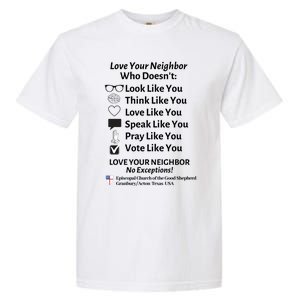 Love Your Neighbor No Exceptions Custom Design (Light) Cute Gift Garment-Dyed Heavyweight T-Shirt