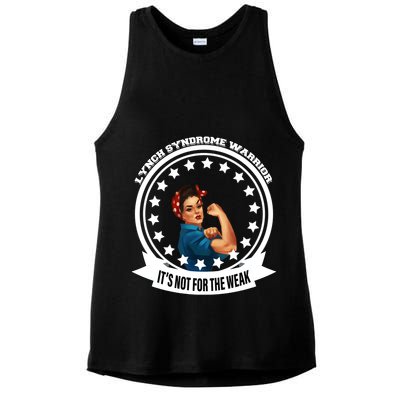 Lynch Syndrome Awareness Warrior Ladies PosiCharge Tri-Blend Wicking Tank