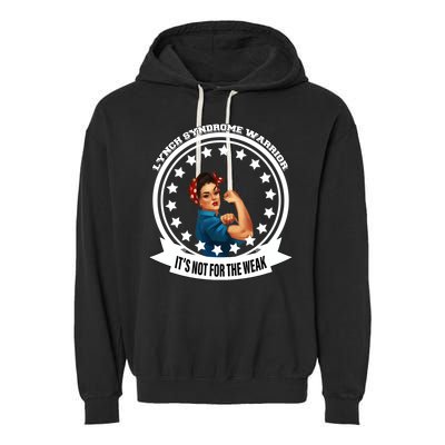 Lynch Syndrome Awareness Warrior Garment-Dyed Fleece Hoodie