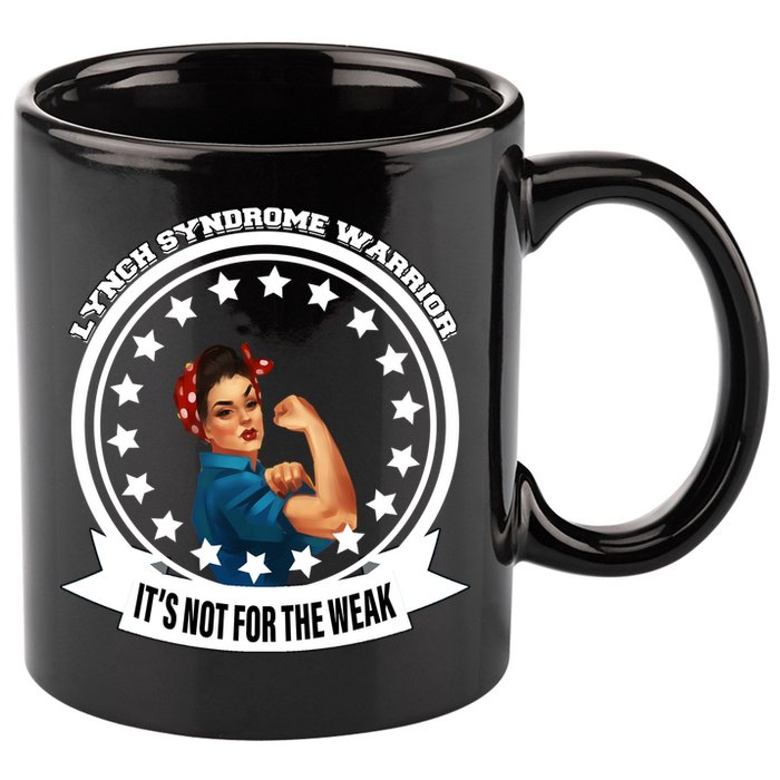 Lynch Syndrome Awareness Warrior 11oz C Handle Ceramic Mug