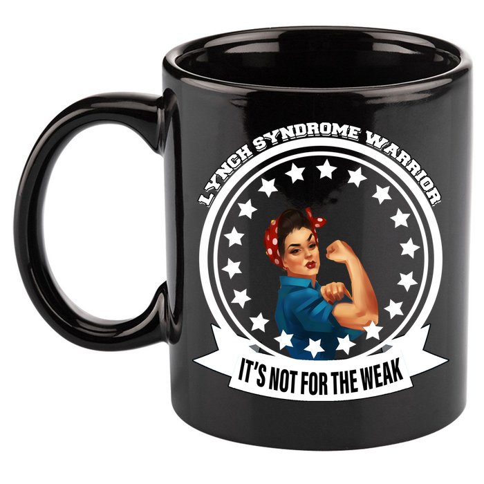 Lynch Syndrome Awareness Warrior 11oz C Handle Ceramic Mug