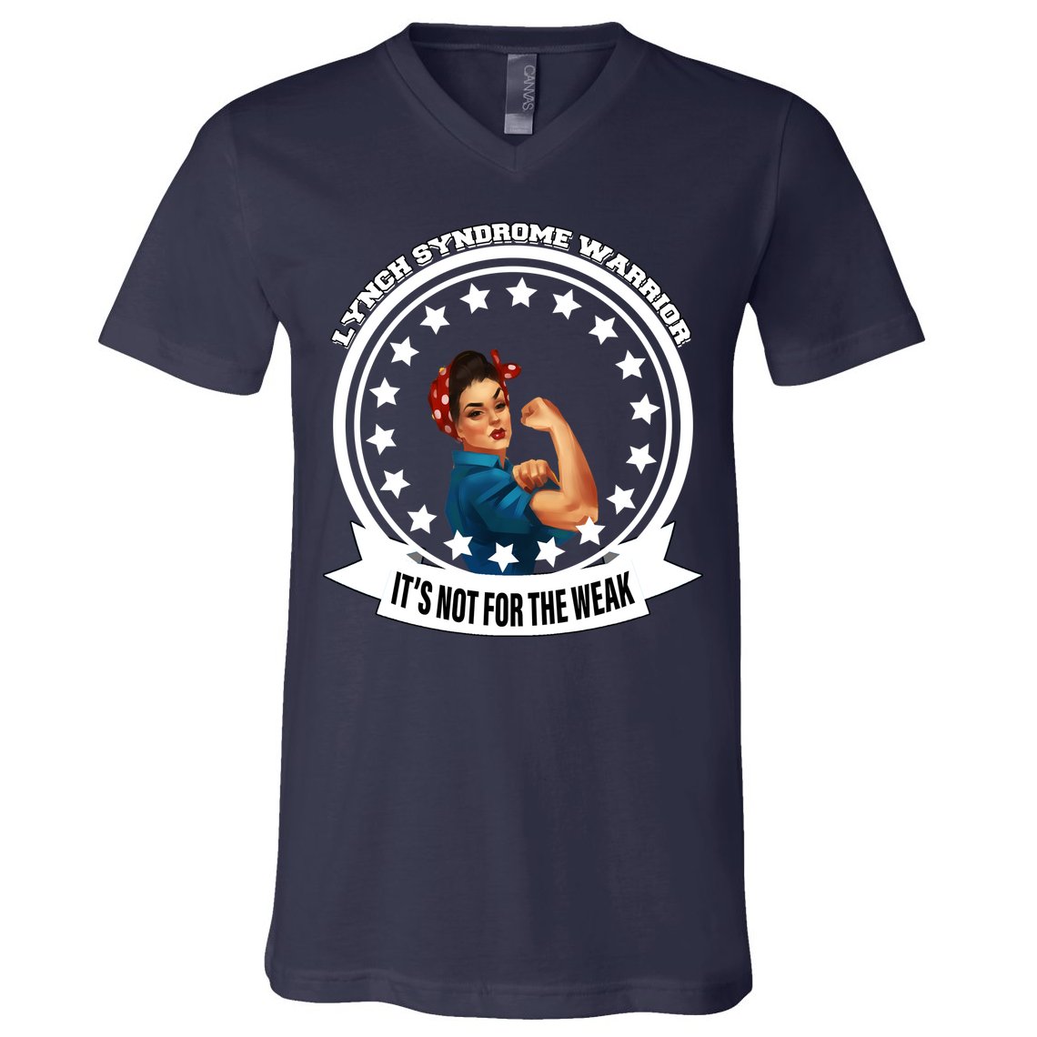 Lynch Syndrome Awareness Warrior V-Neck T-Shirt