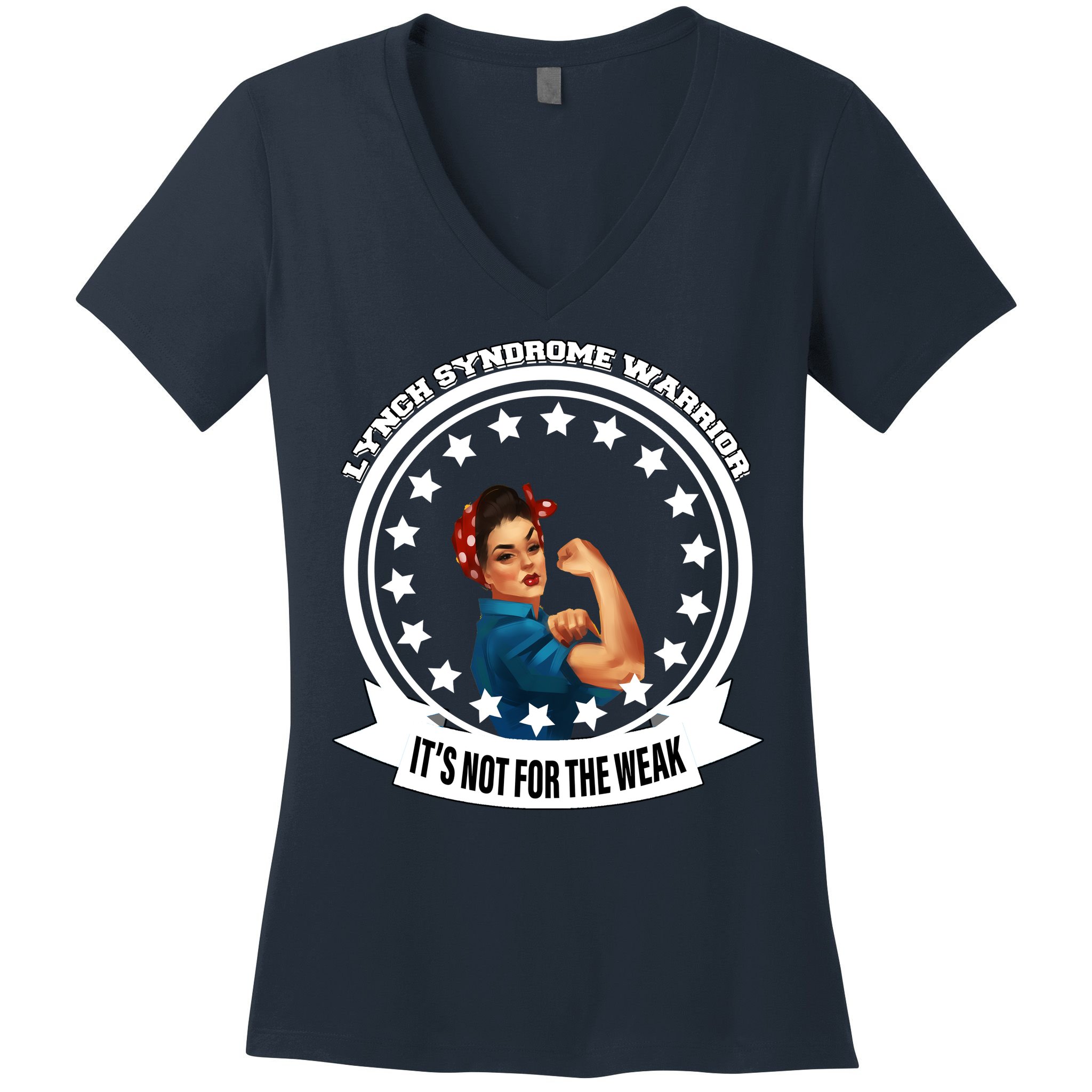 Lynch Syndrome Awareness Warrior Women's V-Neck T-Shirt