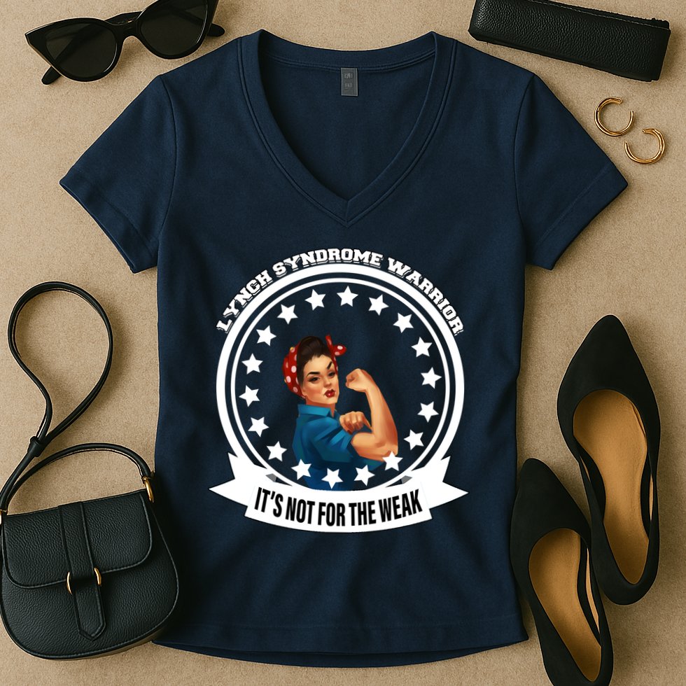 Lynch Syndrome Awareness Warrior Women's V-Neck T-Shirt