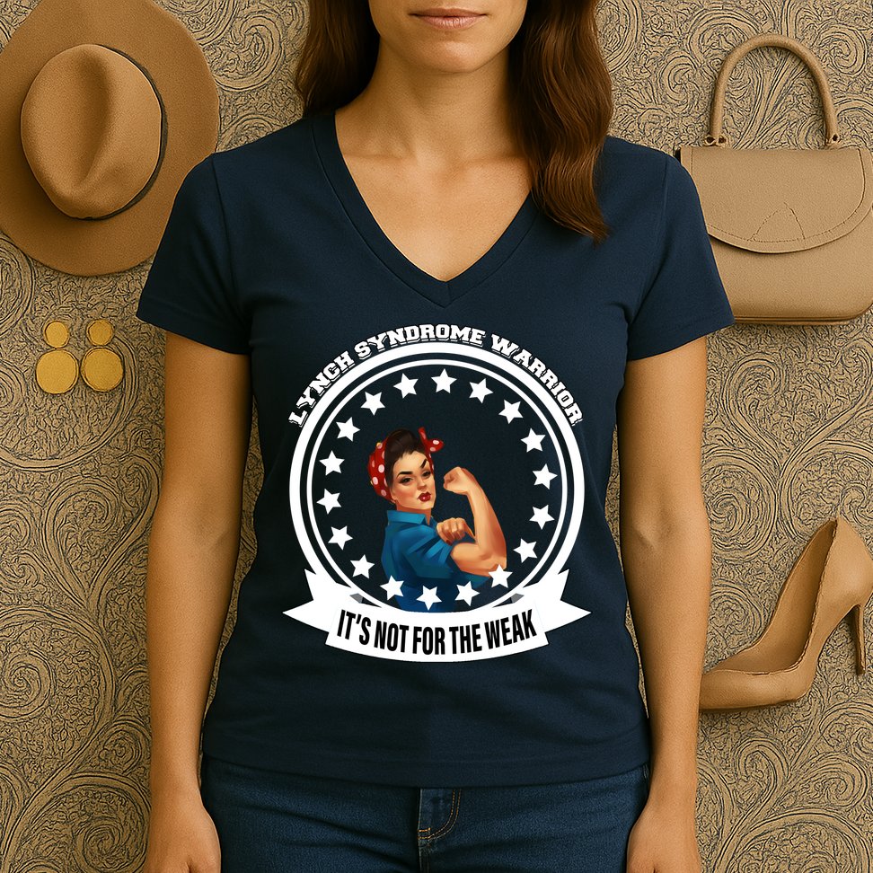 Lynch Syndrome Awareness Warrior Women's V-Neck T-Shirt