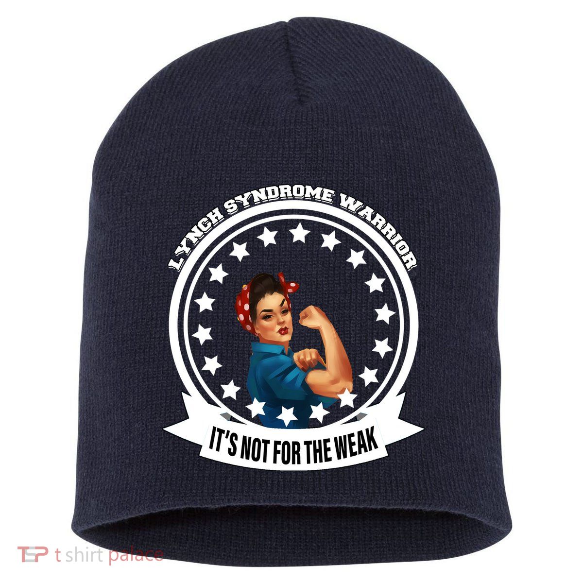 Lynch Syndrome Awareness Warrior Short Acrylic Beanie