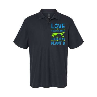 Love Your Planet There Is No Planet B Softstyle Adult Sport Polo