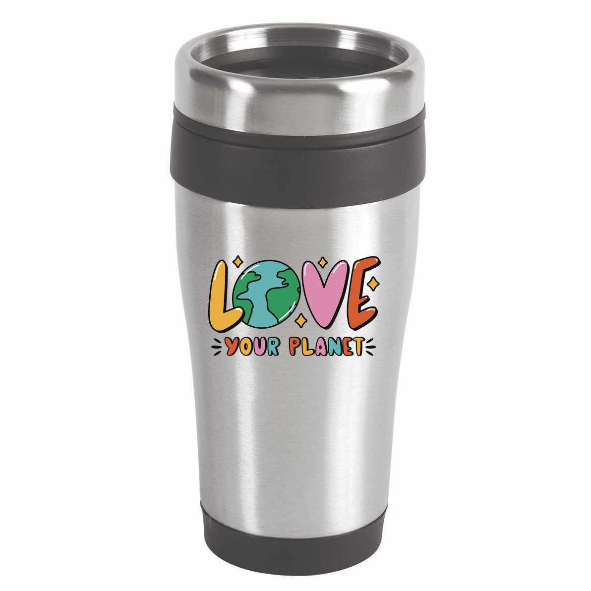 Love Your Planet Earth Day 16oz Travel Tumbler