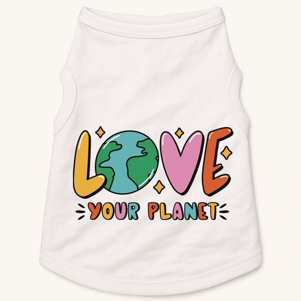 Love Your Planet Earth Day Doggie Tank