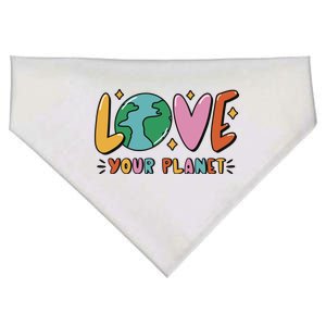 Love Your Planet Earth Day USA-Made Doggie Bandana