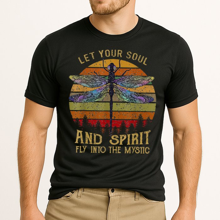Let Your Soul And Spirit Fly Into The Mystic Dragonfly Cooling Performance Crew T-Shirt