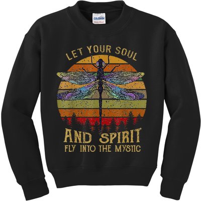 Let Your Soul And Spirit Fly Into The Mystic Dragonfly Kids Sweatshirt