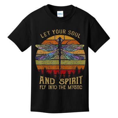 Let Your Soul And Spirit Fly Into The Mystic Dragonfly Kids T-Shirt