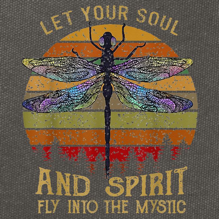 Let Your Soul And Spirit Fly Into The Mystic Dragonfly Cotton Canvas Backpack