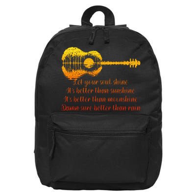 Let Your Soul Shine Its Better Than Sunshine Quote 16 in Basic Backpack