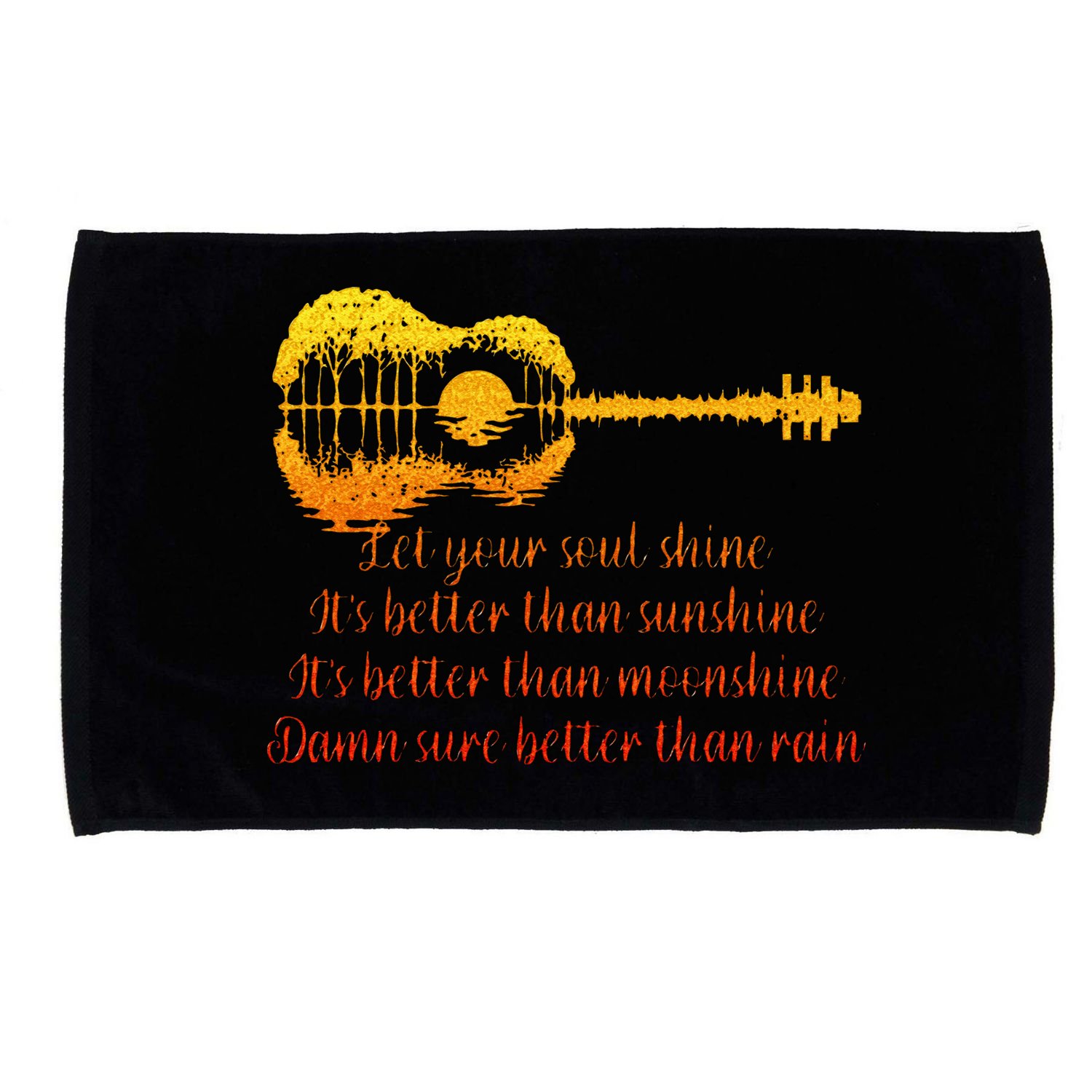 Let Your Soul Shine Its Better Than Sunshine Quote Microfiber Hand Towel