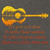 Let Your Soul Shine Its Better Than Sunshine Quote Cotton Canvas Backpack