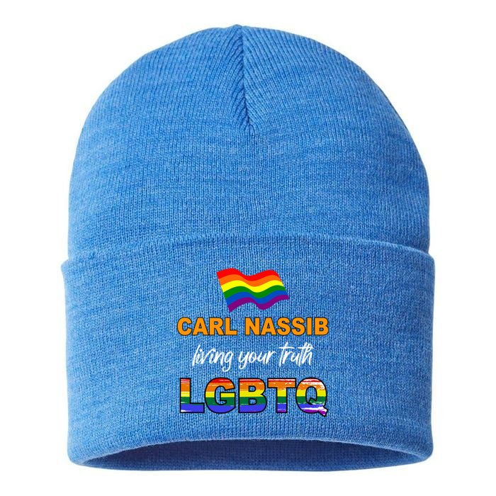 Living Your Truth And Supporting Lgbtq Gift Sustainable Knit Beanie