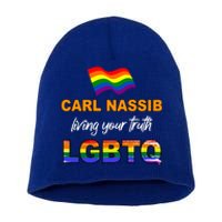 Living Your Truth And Supporting Lgbtq Gift Short Acrylic Beanie