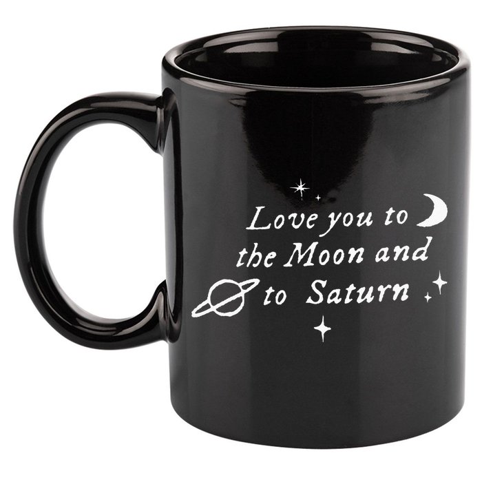 Love You To The Moon & Saturn 11oz C Handle Ceramic Mug